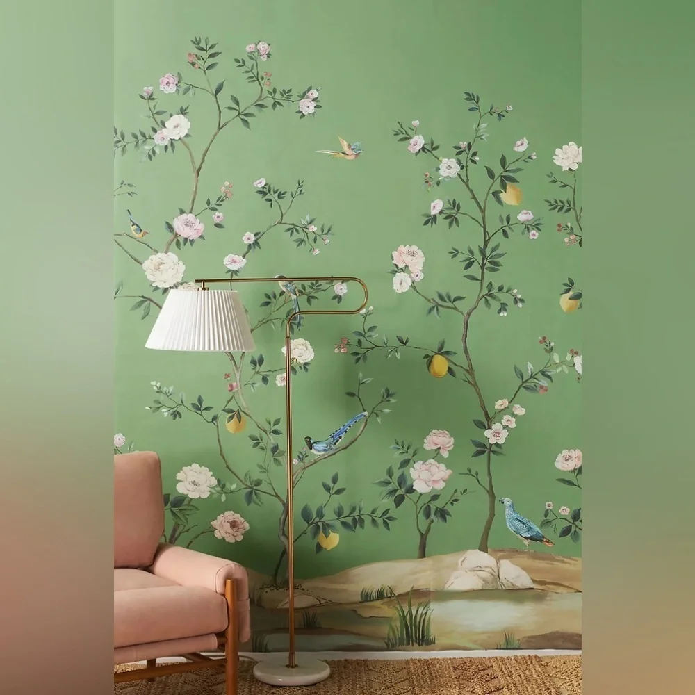 Anthropologie Blossom Chinoiserie Wall Mural NWT
